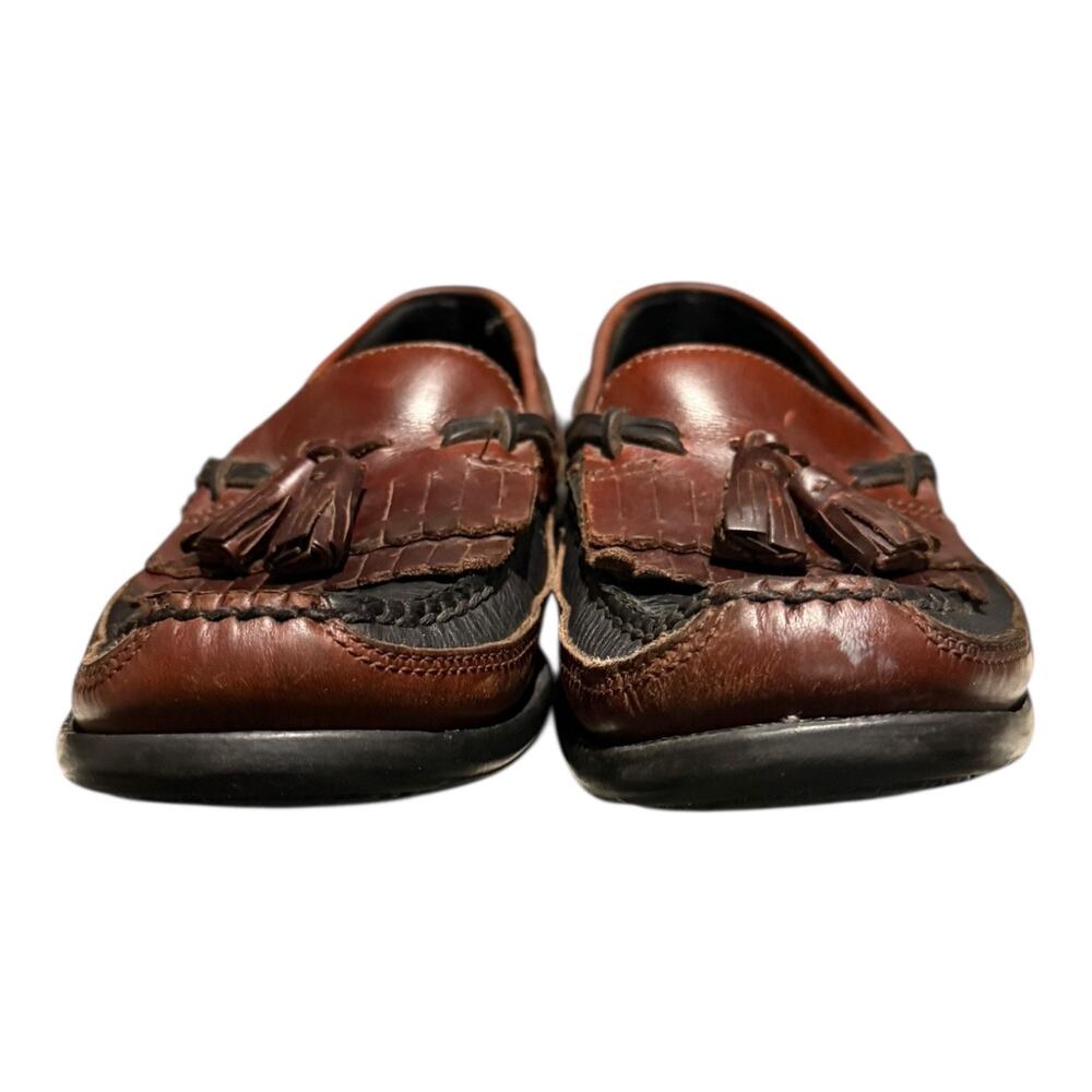 Sperry Top Sider Men's Size 9 M Black Brown Leather Comfort  Kiltie Loafers - Picture 3 of 9